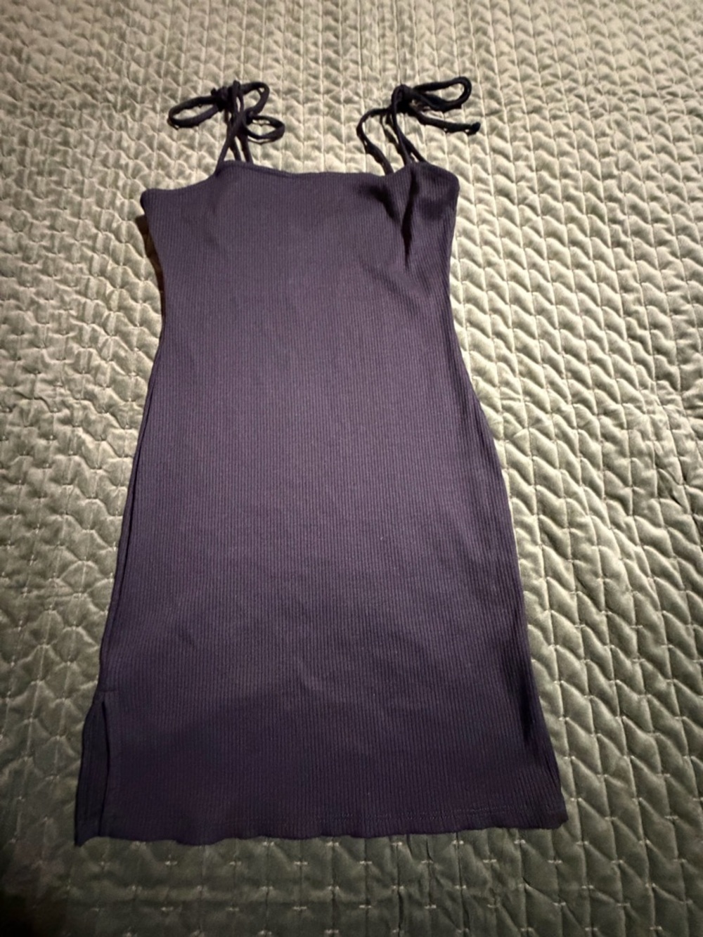 Urban Outfitters black mini bodycon spaghetti strap dress size small